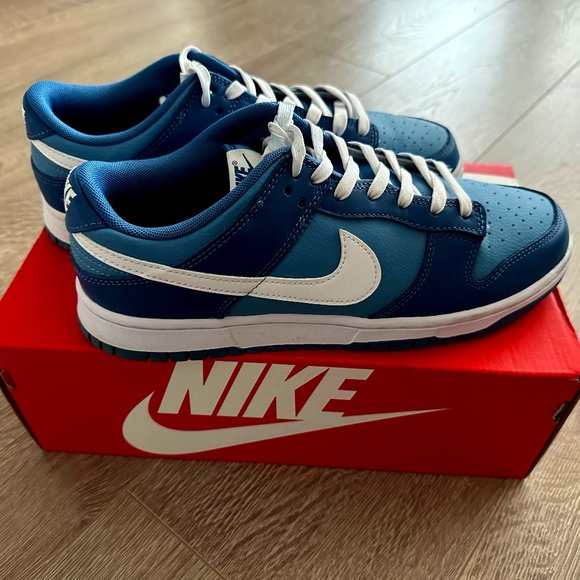 NIKE LOW DUNKS MARINA BLUE - Picture 1 of 7